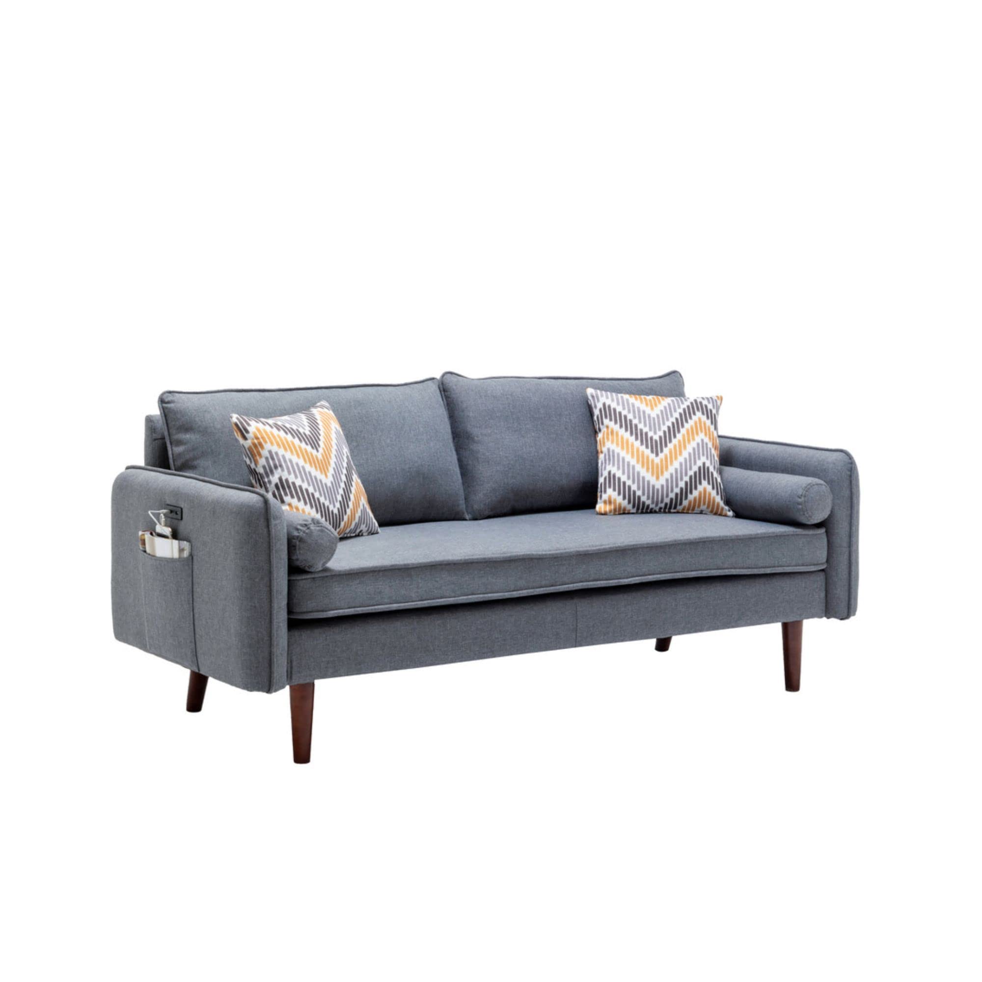 Lilola Home LHF-89320-S Sofas, Grey